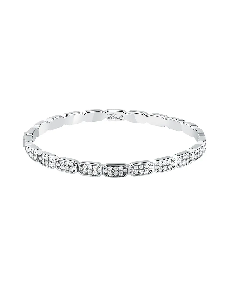 Karl Lagerfeld Armreif Crystals Silber