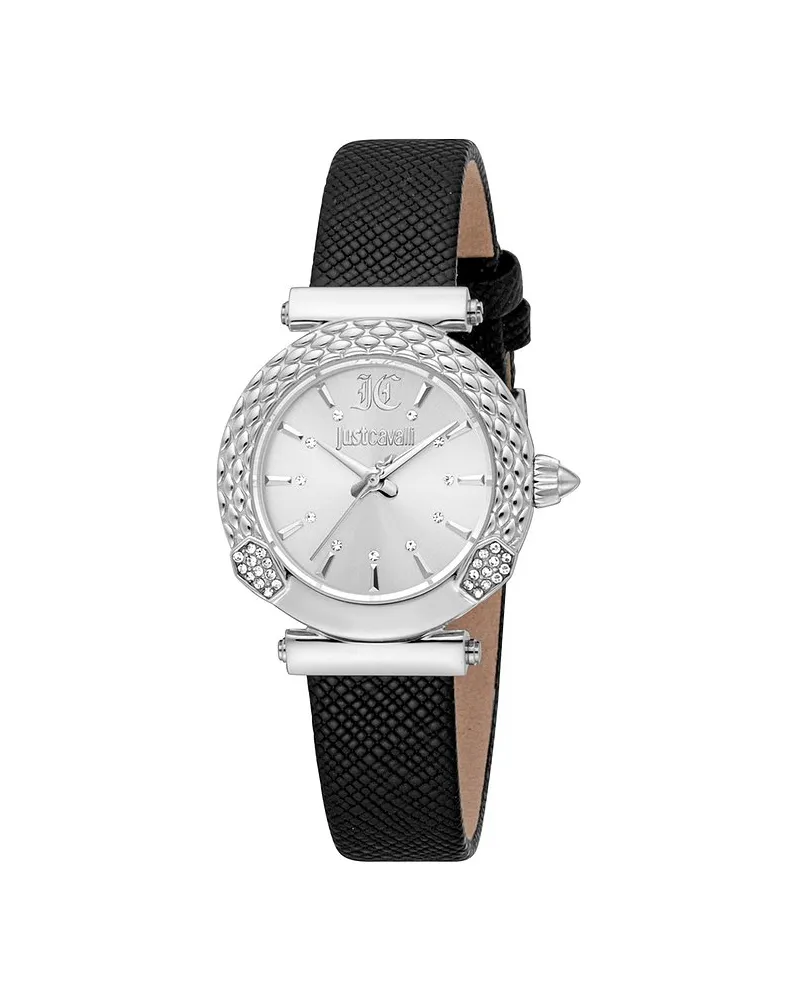 Just Cavalli Damenuhr Snake Silber