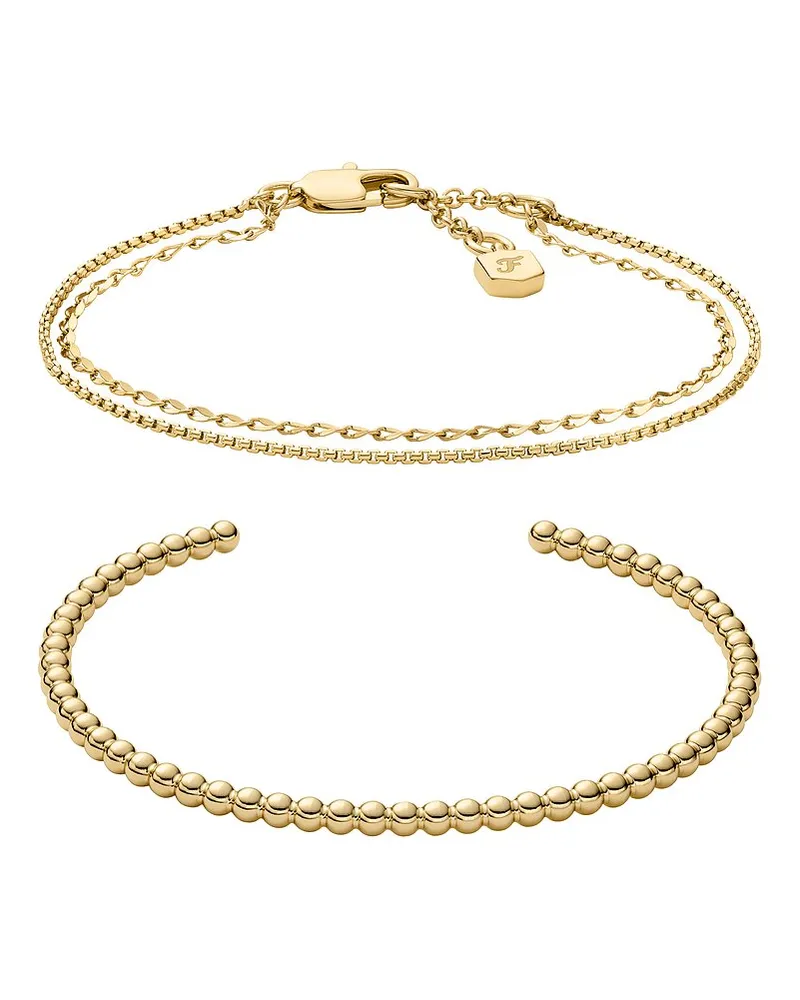 Fossil Schmuck-Set Gold