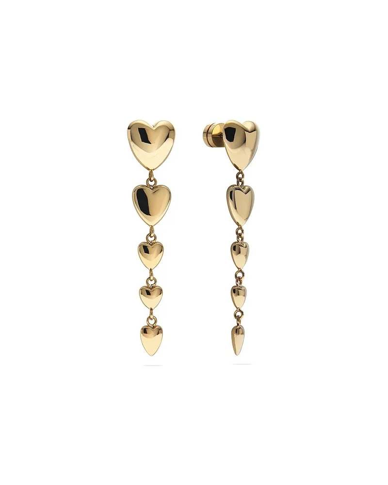 Guido Maria Kretschmer Ohrhänger PUFFY HEARTS Gelbgold