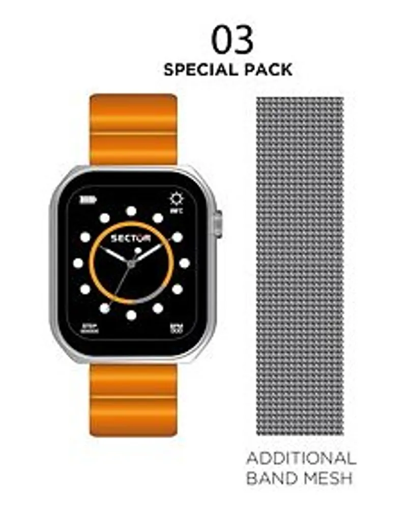 Sector  Uhren-Set inkl. Wechselarmband S03 Wr 5Atm Silber