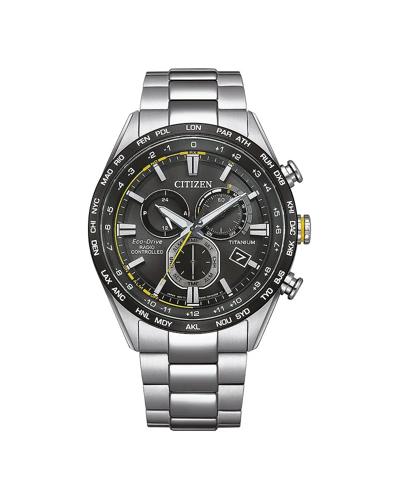 Citizen Chronograph Promaster Sky Funkuhr Eco Drive Super Titanium Silber