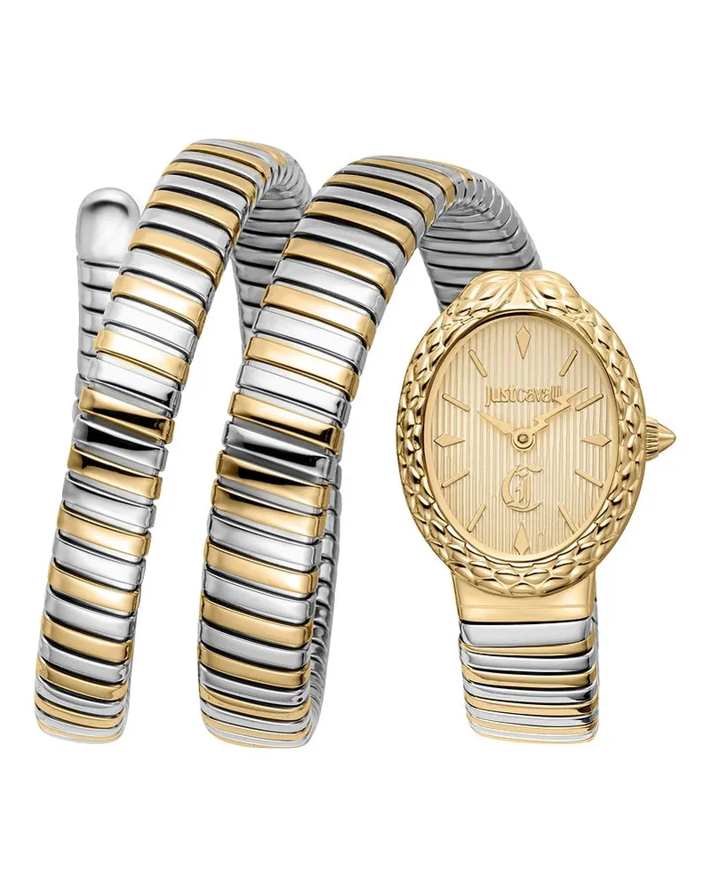 Just Cavalli Damenuhr Signature Snake Gold