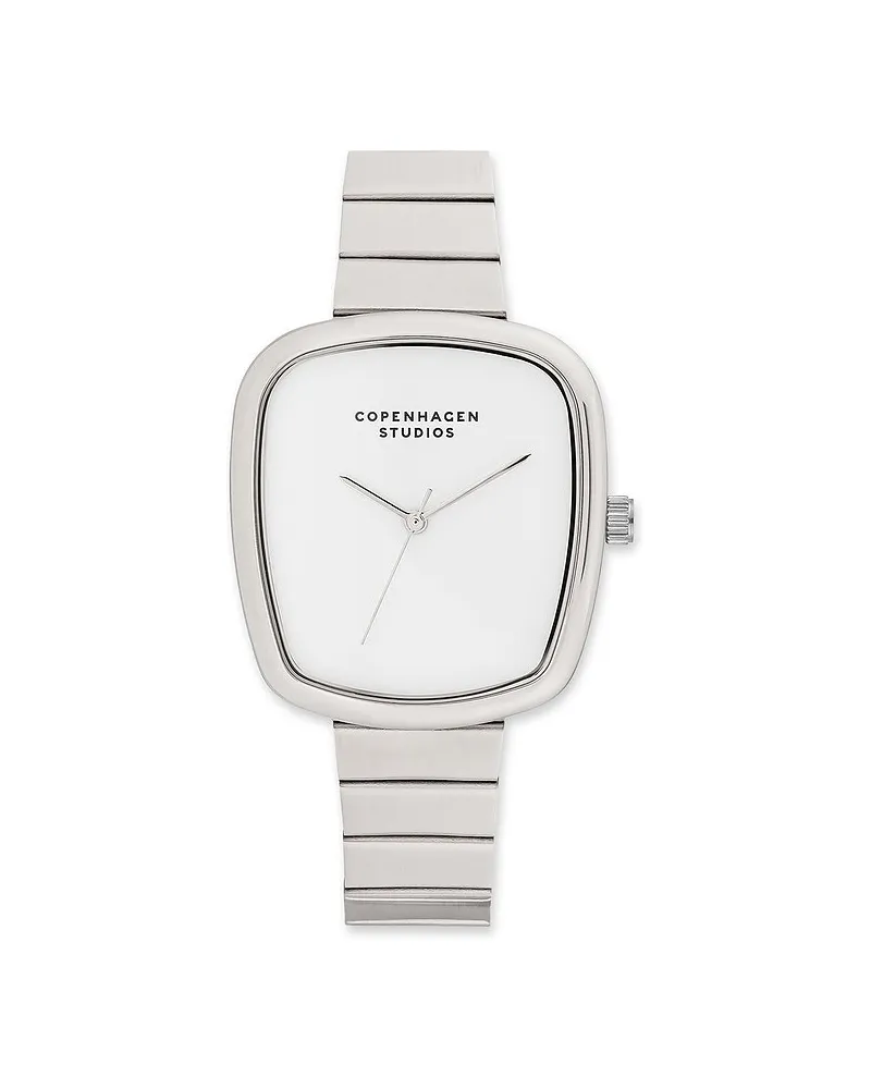 Copenhagen Damenuhr Curved Silber