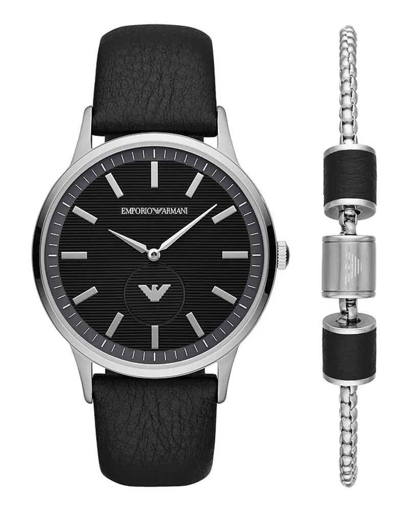 Emporio Armani Uhren-Set Silber