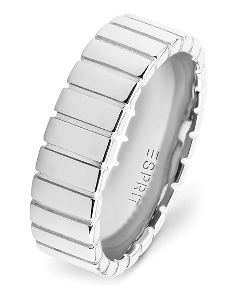 Esprit Damenring Linear Wide Silber