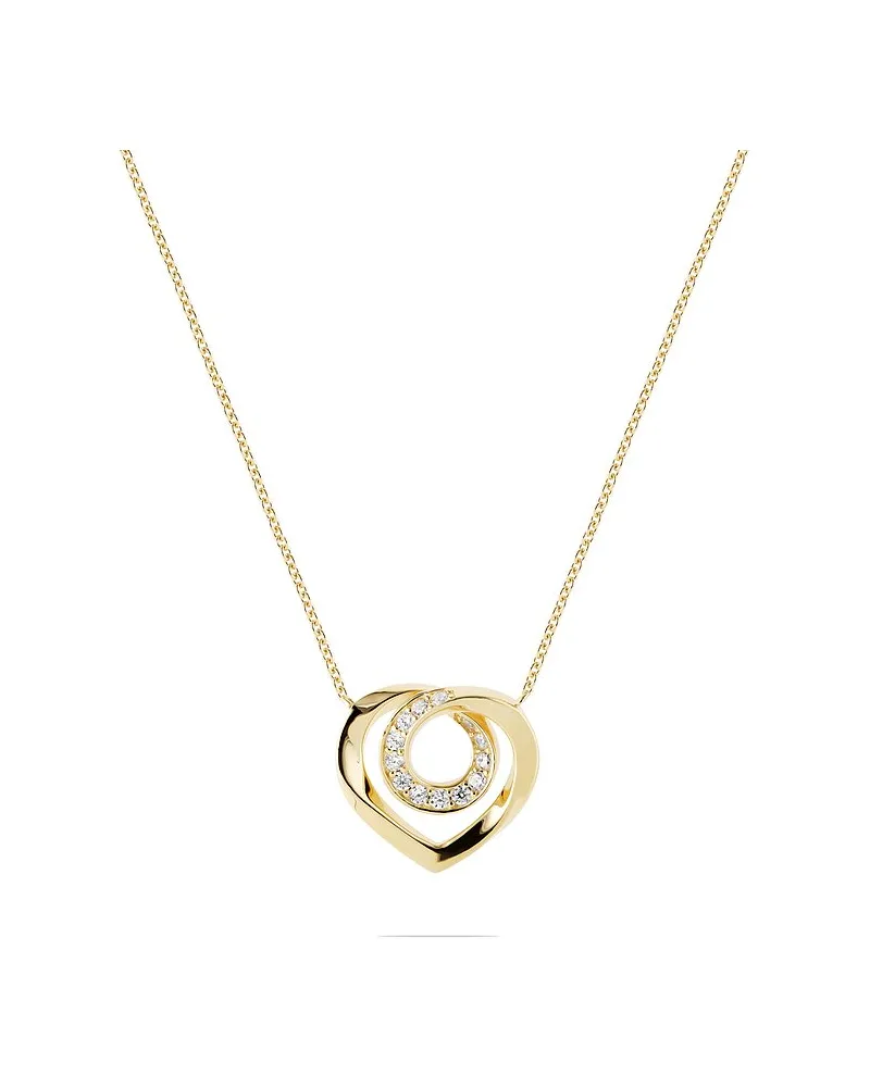 JETTE Kette TWISTED HEART Gelbgold