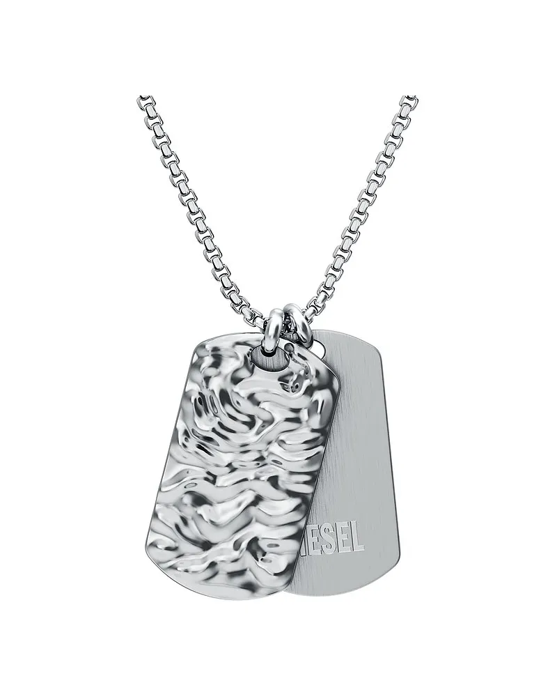 Diesel Kette Diesel Font Silber