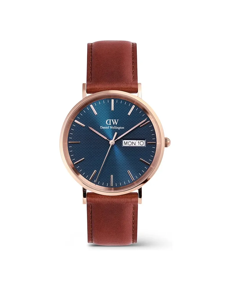 Daniel Wellington Herrenuhr Day Display Roségold