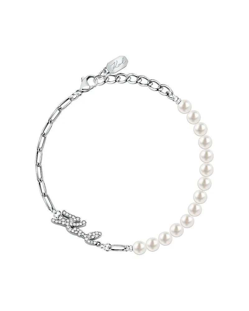 Karl Lagerfeld Armband Pearl Silber