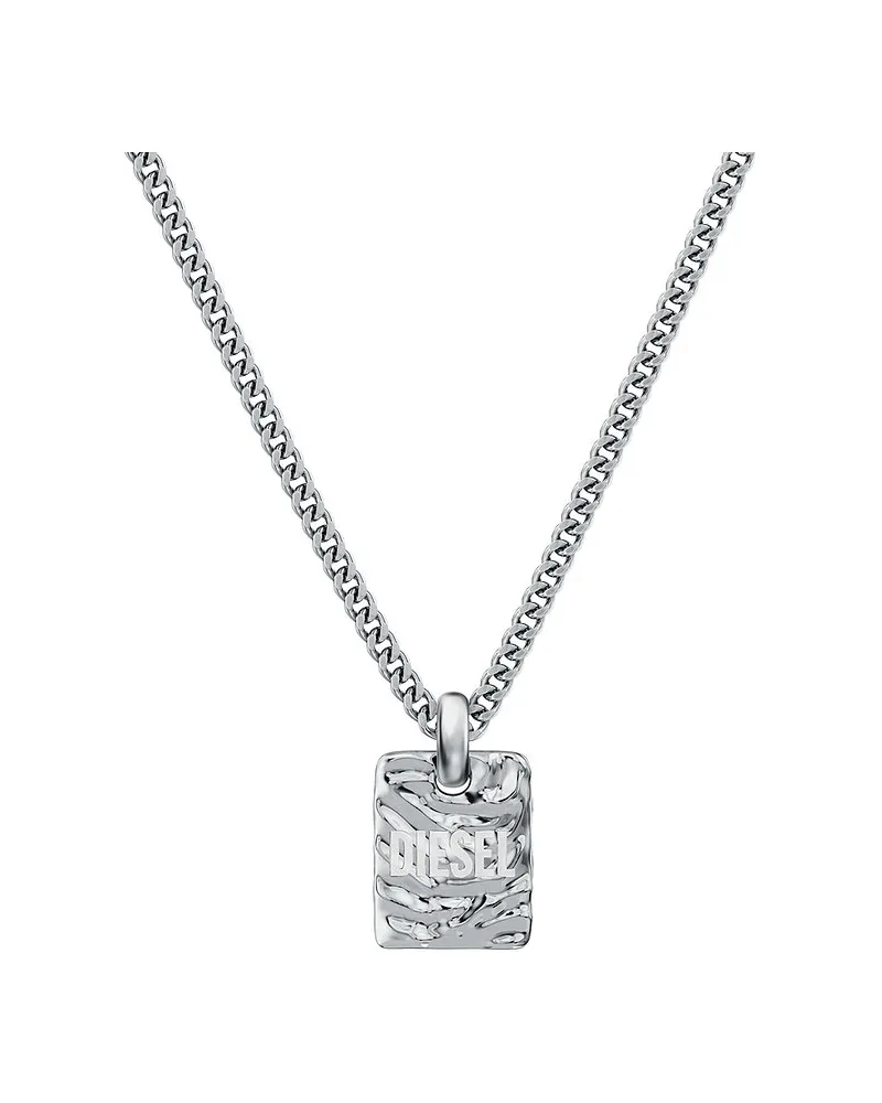 Diesel Kette Diesel Font Silber
