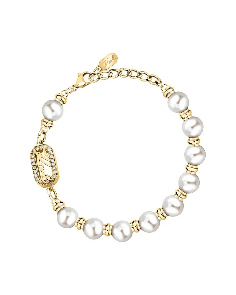 Karl Lagerfeld Armband Pearl Gelbgold