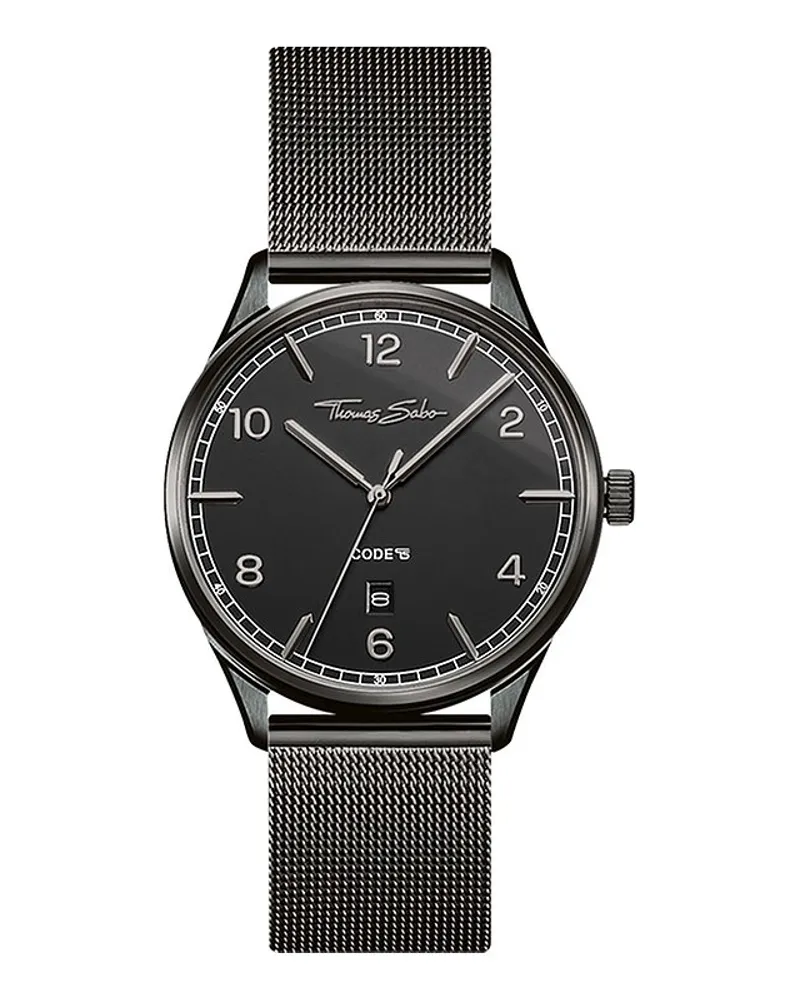 Thomas Sabo Herrenuhr Sterling Silver Schwarz