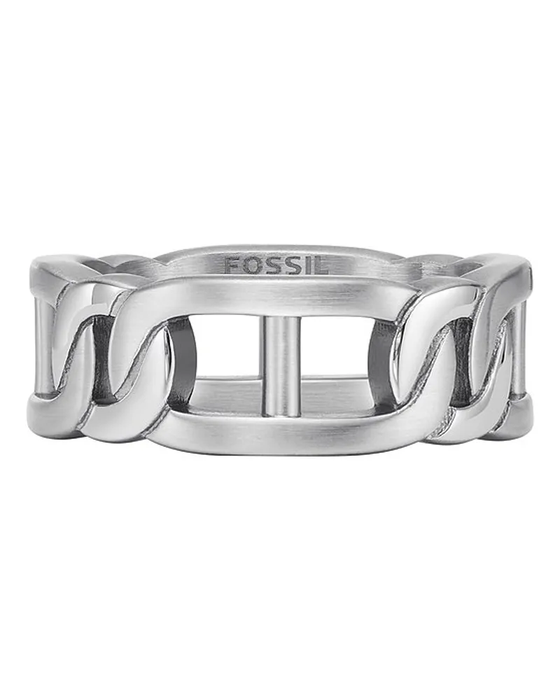 Fossil Herrenring Heritage Silber