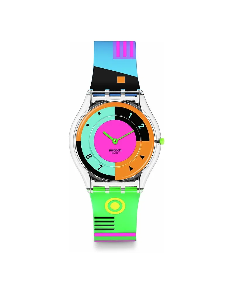 Swatch Unisexuhr 2405 SWATCH NEON Transparent
