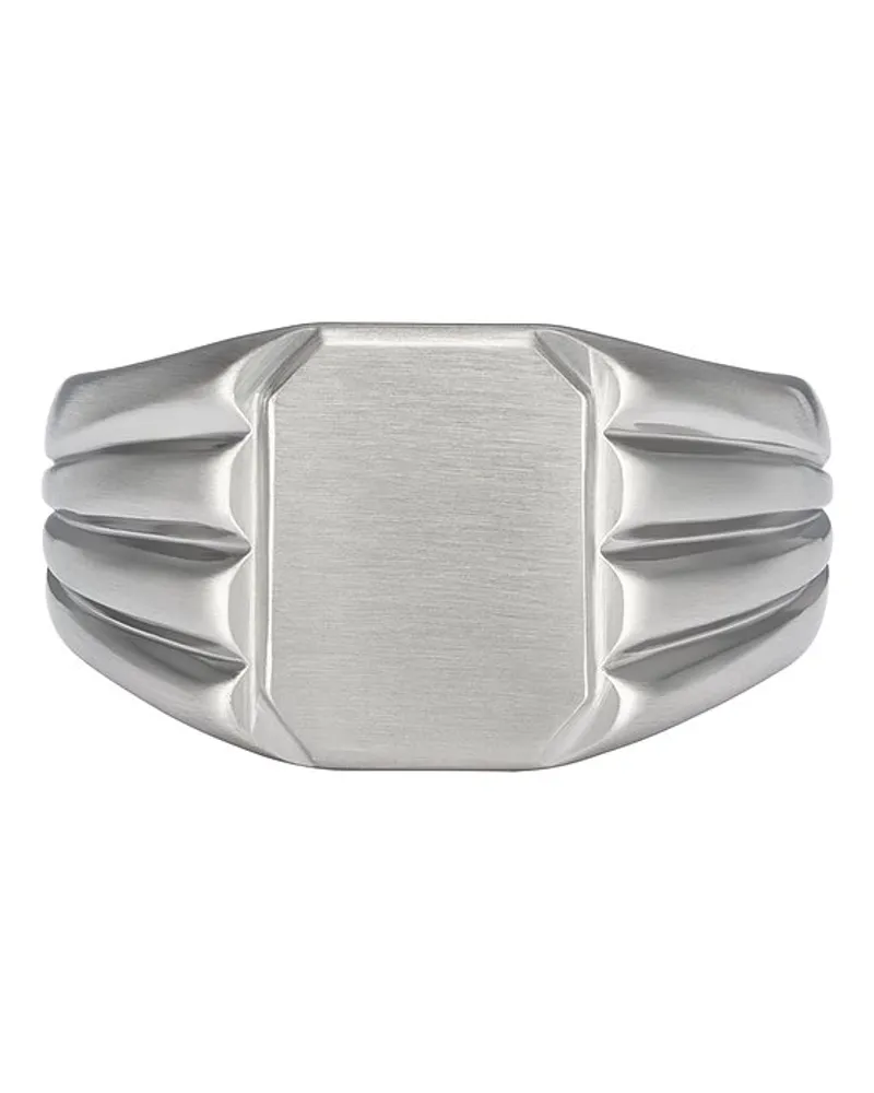 Fossil Herrenring Silber