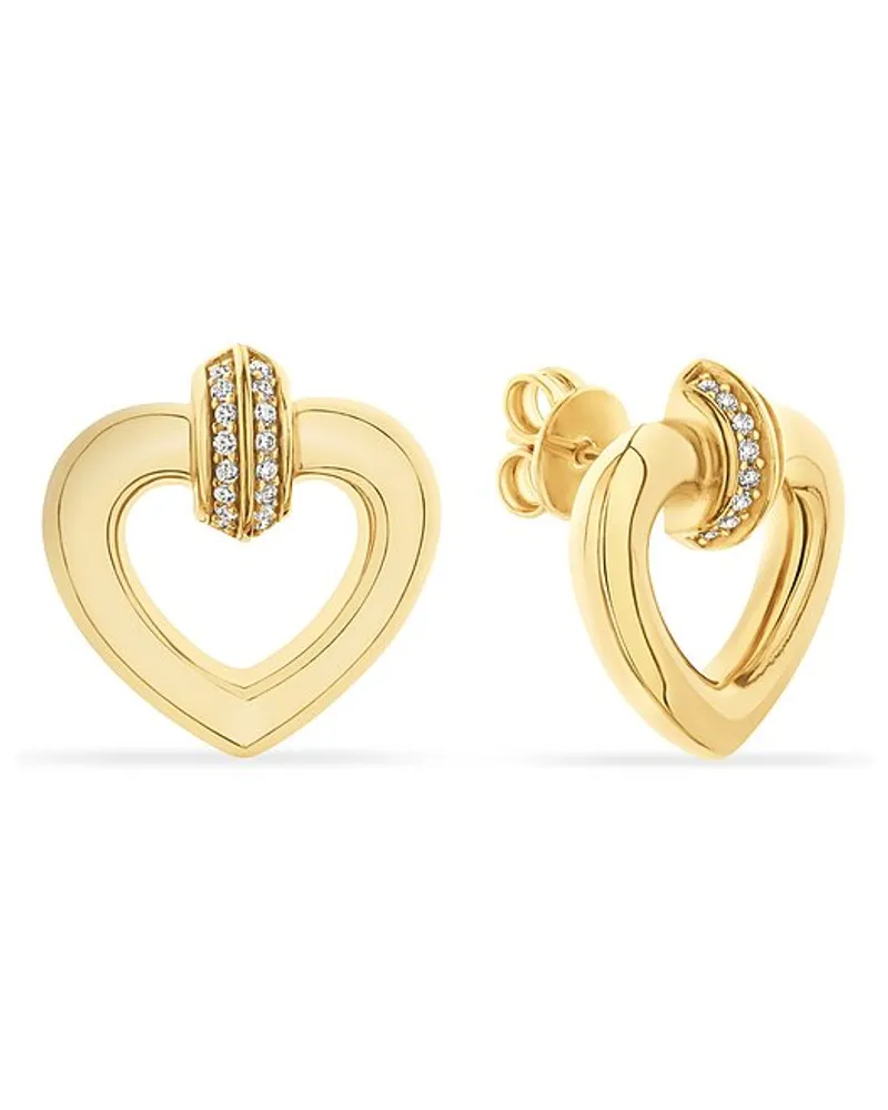 JETTE Ohrstecker Gelbgold