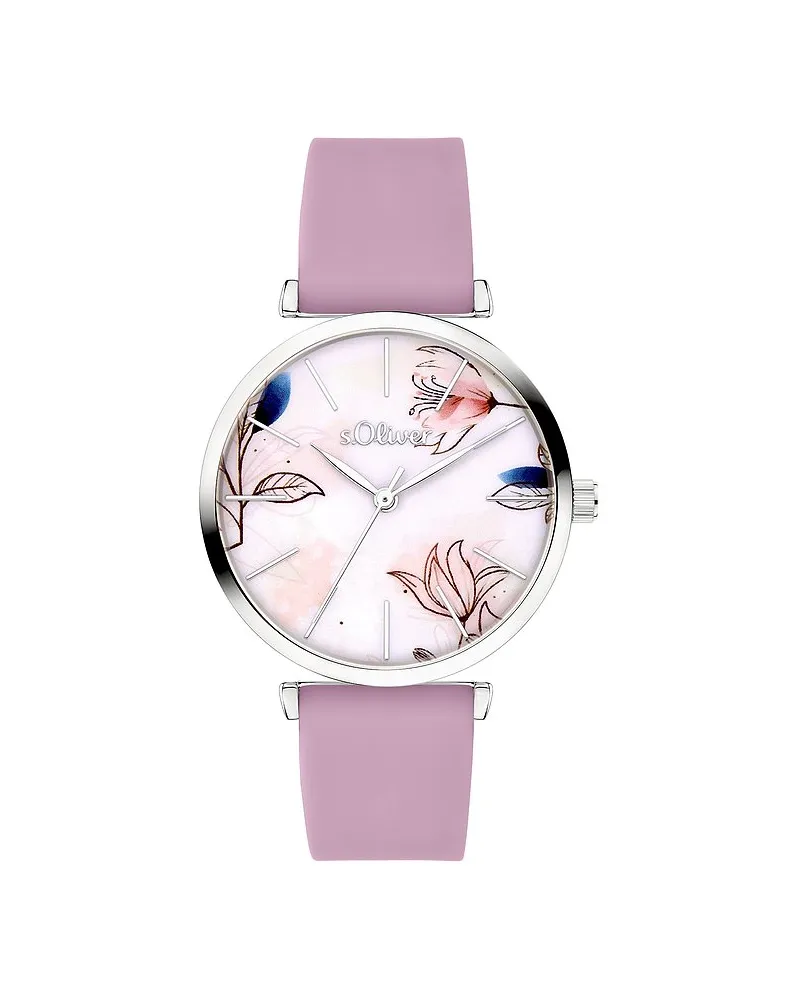 S.Oliver Damenuhr T-Bar Silber