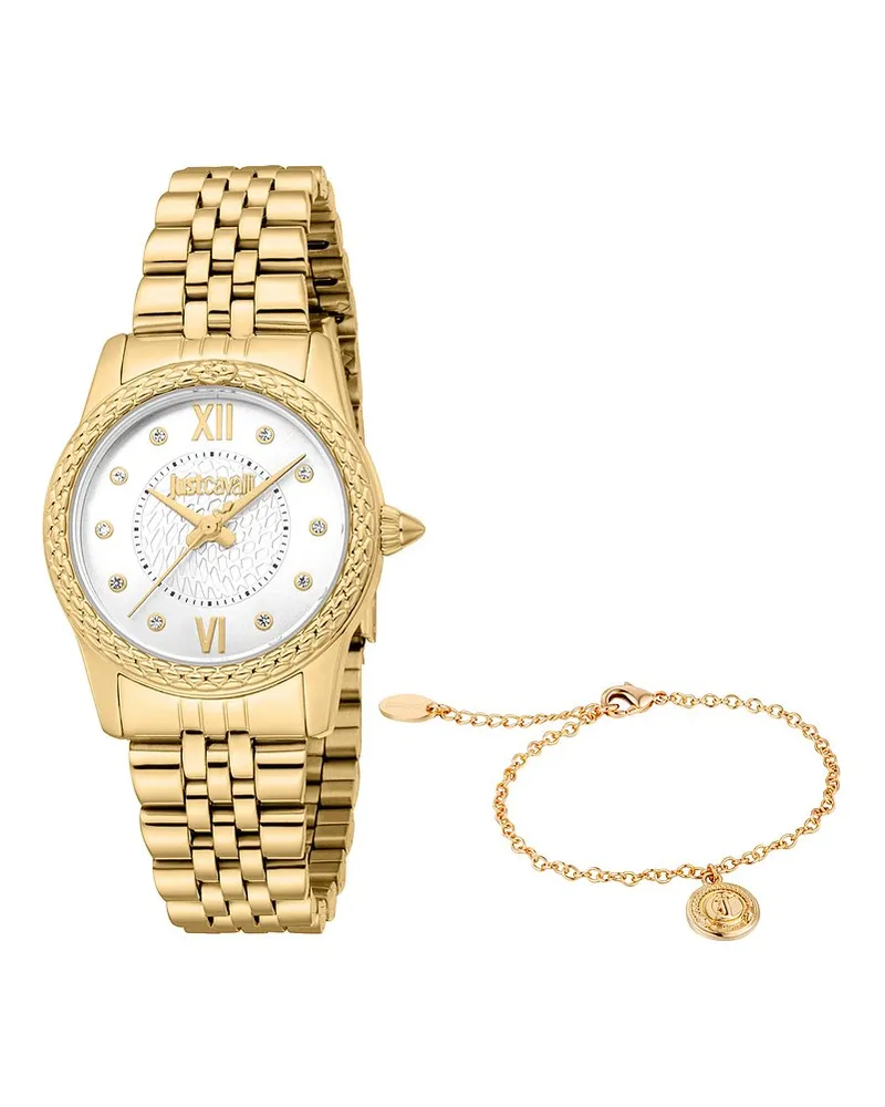 Just Cavalli Uhren-Set Animalier Gold