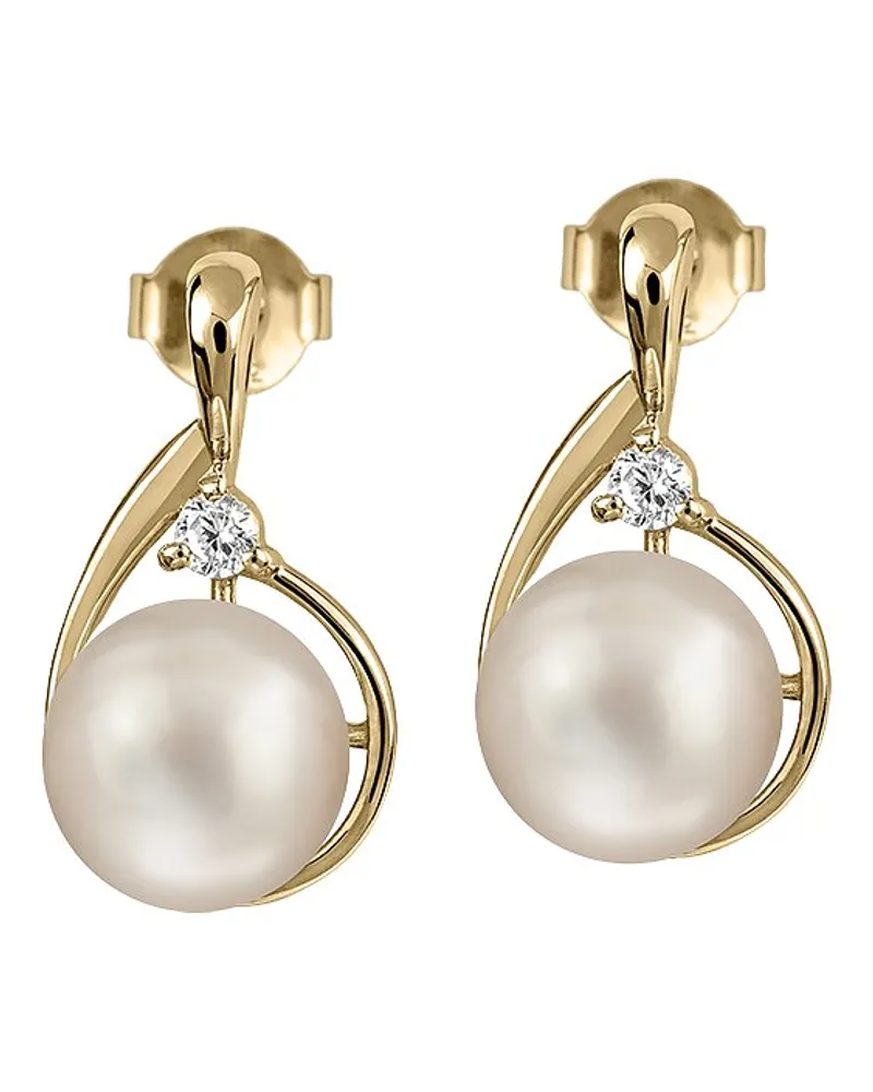 Jacques Lemans Ohrstecker Gelbgold