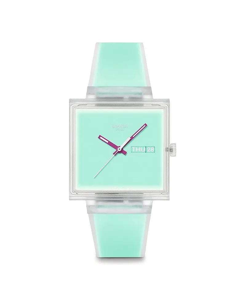 Swatch Unisexuhr 2607 WHAT IF?...JELLY Transparent