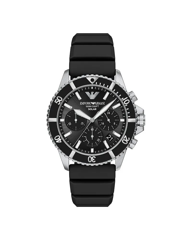 Emporio Armani Chronograph World Explorer Schwarz