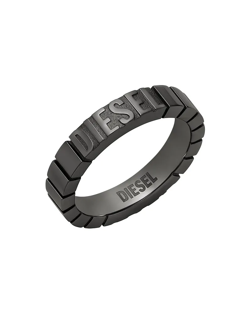 Diesel Herrenring Diesel Font Grau