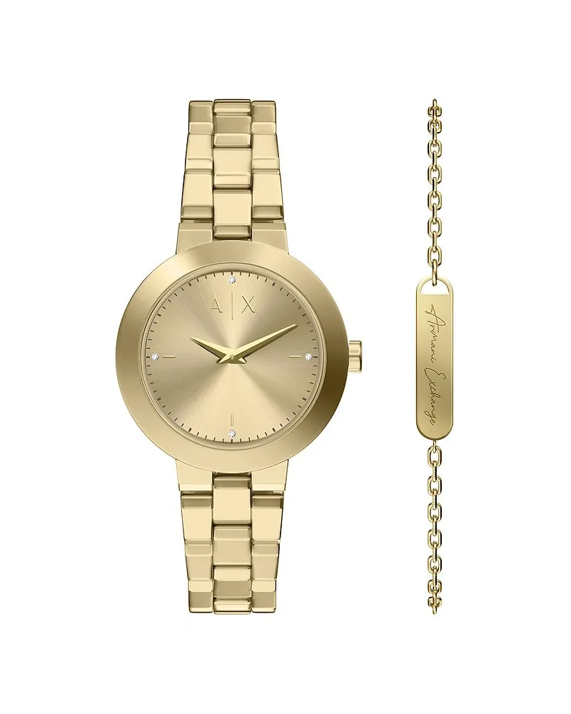 Armani Exchange Uhren-Set JACKIE Gold
