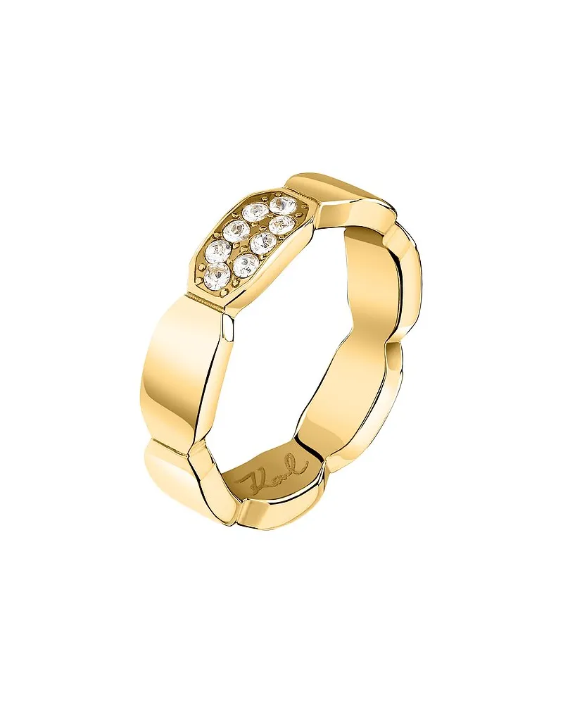 Karl Lagerfeld Damenring Crystals Gelbgold