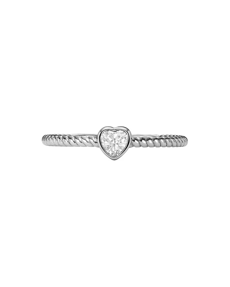 Fossil Damenring Silber