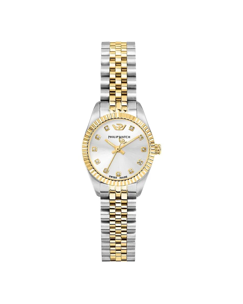 Philip Watch Damenuhr Caribe Urban Mini Bicolor