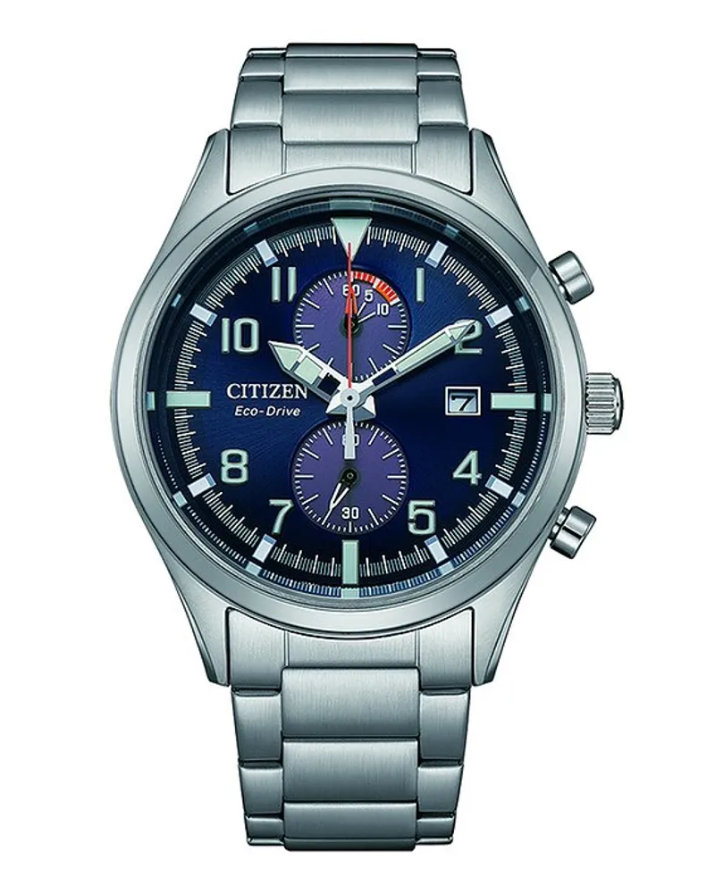 Citizen Chronograph Eco Drive Silber