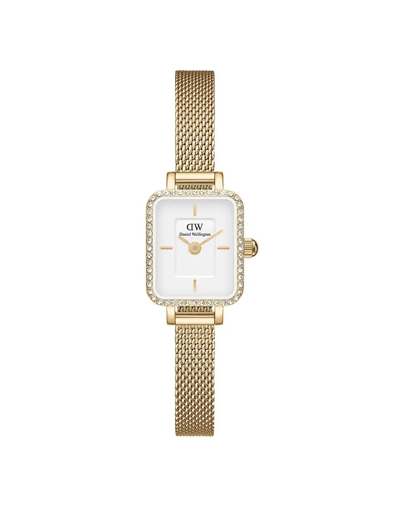 Daniel Wellington Damenuhr Quadro Mini Gelbgold