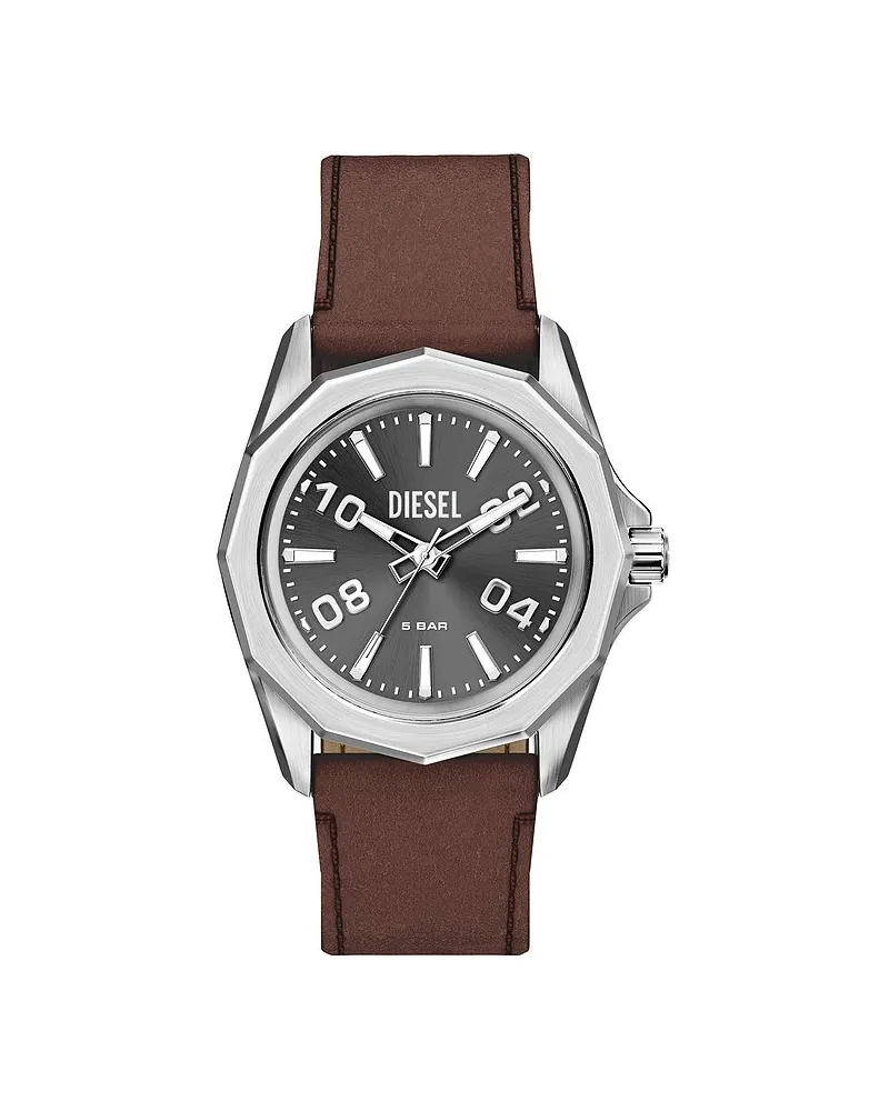 Diesel Herrenuhr Stinger Silber
