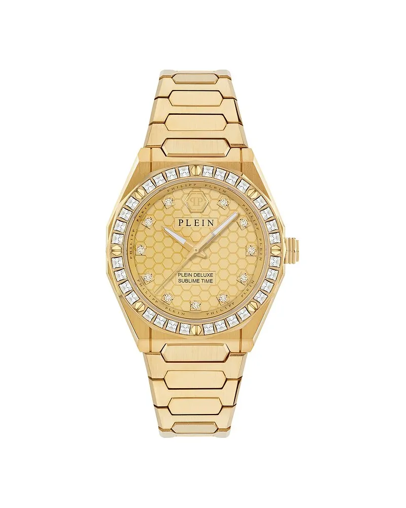 Philipp Plein Damenuhr High-Conic Gelbgold