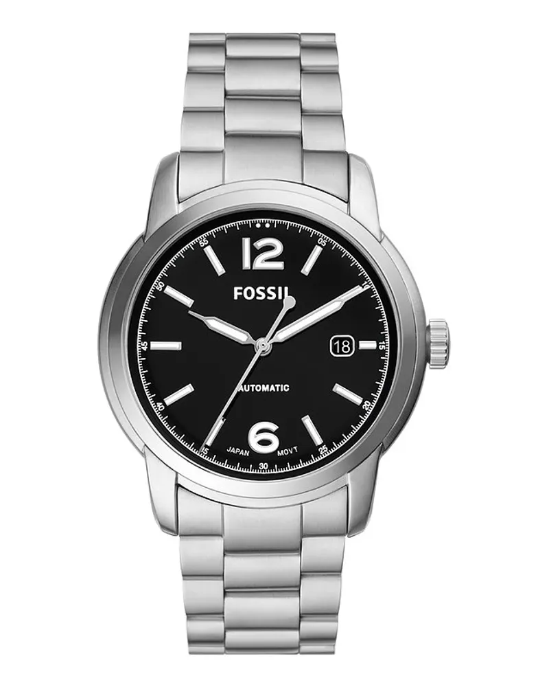Fossil Herrenuhr Heritage Silber