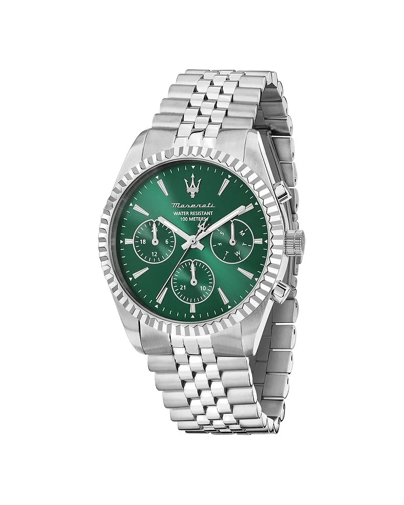 Maserati Herrenuhr Competizione Silber