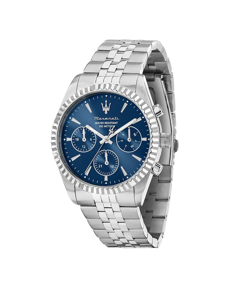 Maserati Herrenuhr Competizione Silber