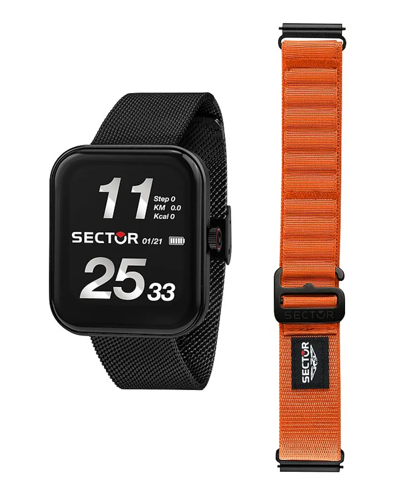 Sector  Uhren-Set S-03 Pro Light Schwarz