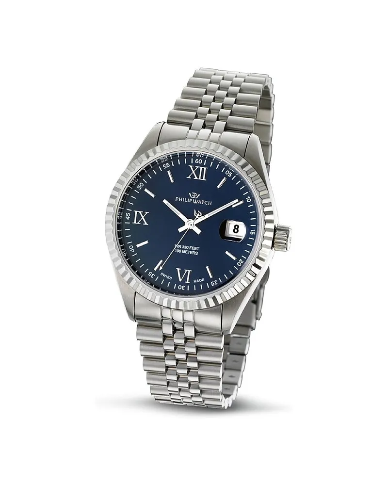 Philip Watch Herrenuhr Caribe Urban Silber