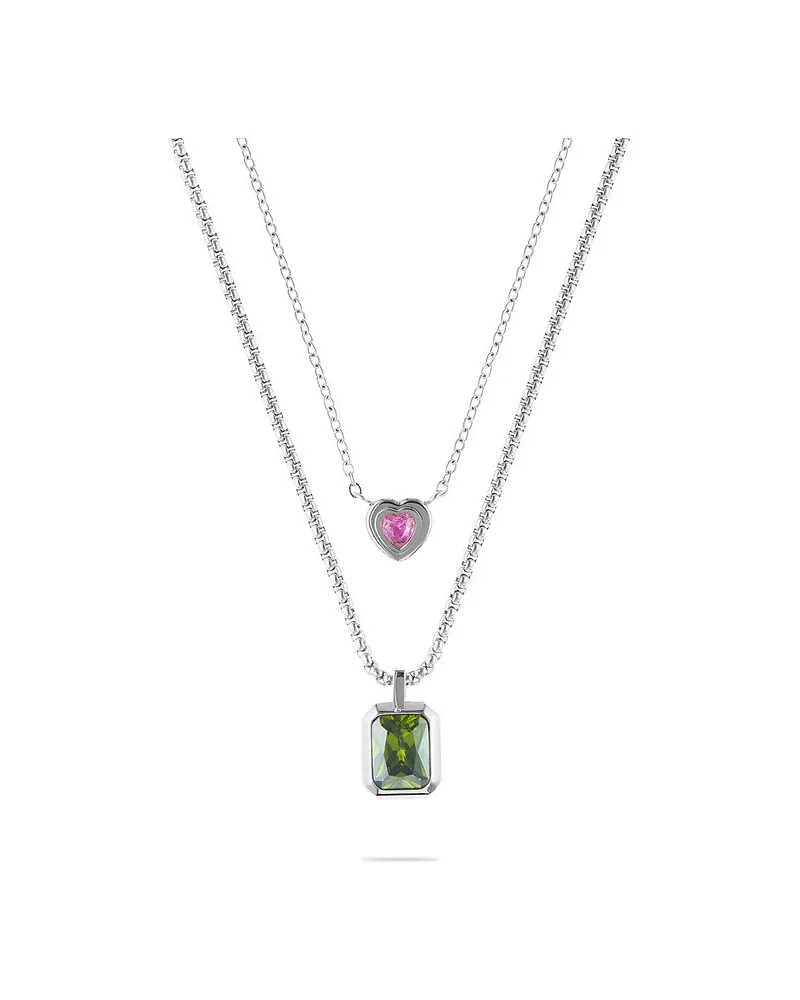 Guido Maria Kretschmer Kette COLORFUL Silber