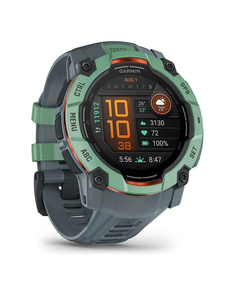 Garmin Smartwatch Instinct 3 AMOLED 50 mm Twilight/Neo Tropic Dunkelgrau