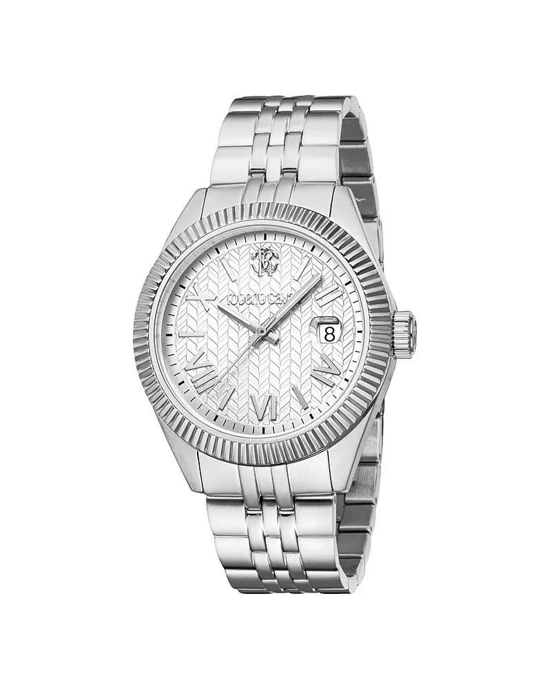 Roberto Cavalli Herrenuhr Uomo Classico III Silber