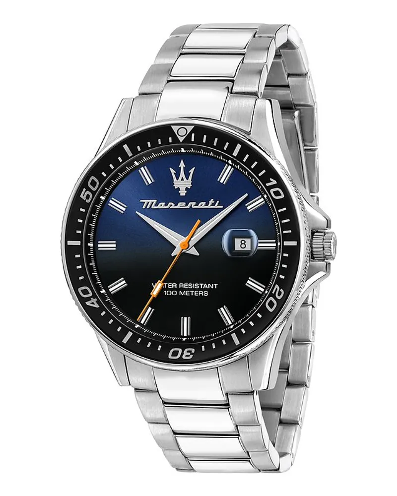 Maserati Herrenuhr Sfida Silber