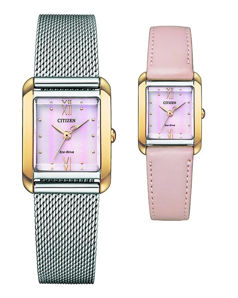 Citizen Uhren-Set inkl. Wechselarmband Elegant Eco-Drive Bicolor