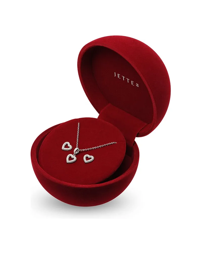 JETTE Schmuck-Set HEARTLIGHT Silber
