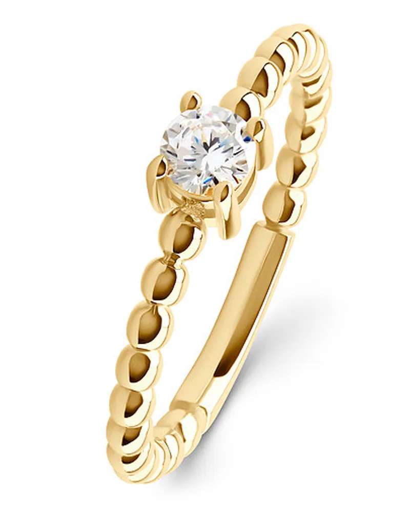 Esprit Damenring Dots Gelbgold