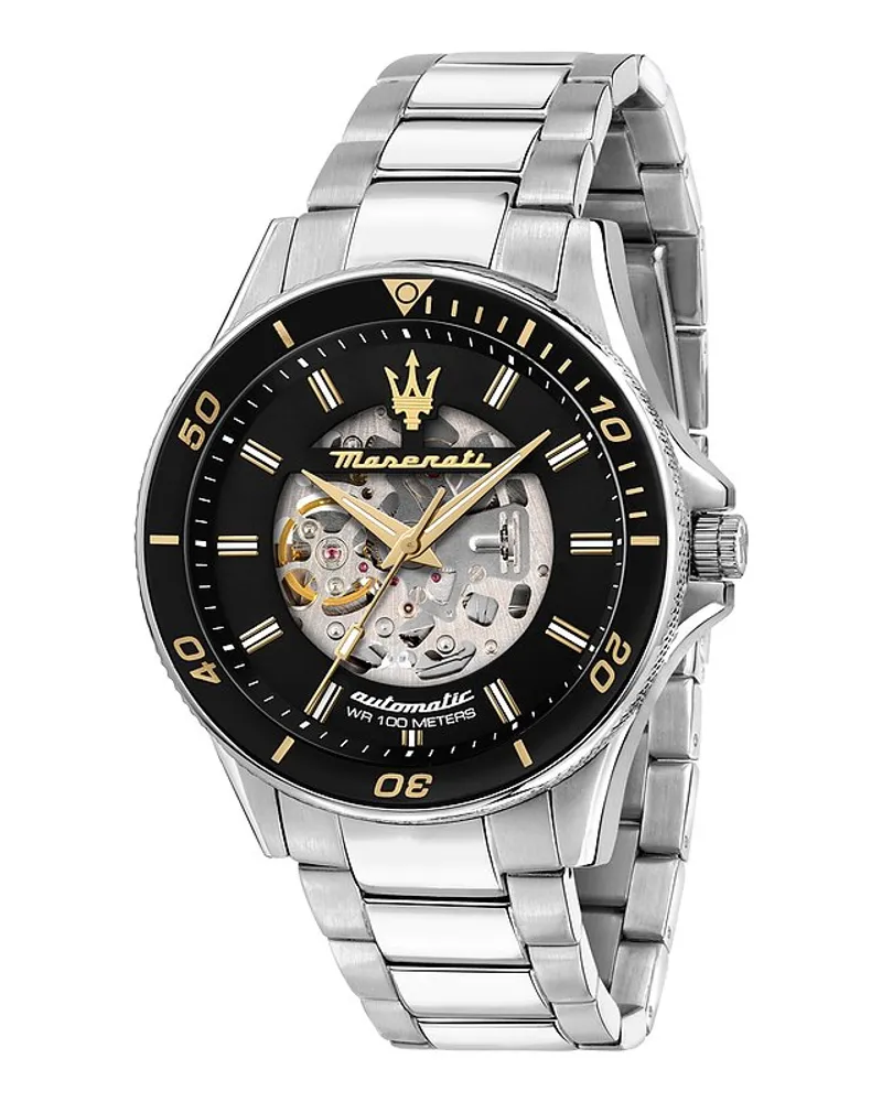 Maserati Herrenuhr Sfida Silber