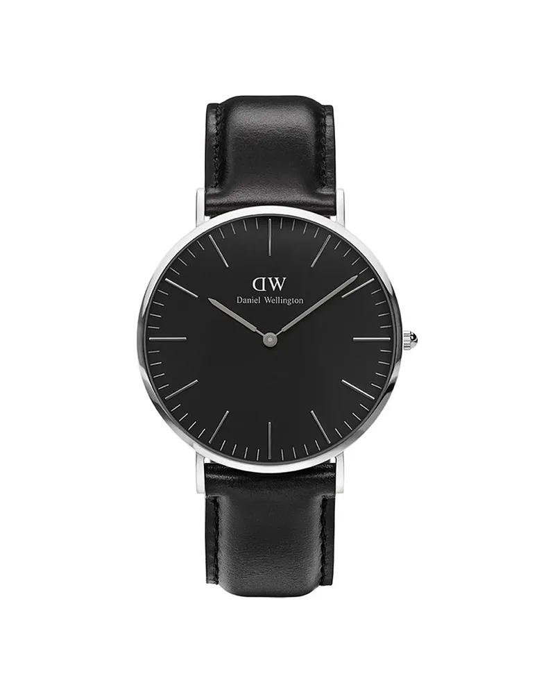 Daniel Wellington Herrenuhr Classic Black Silber