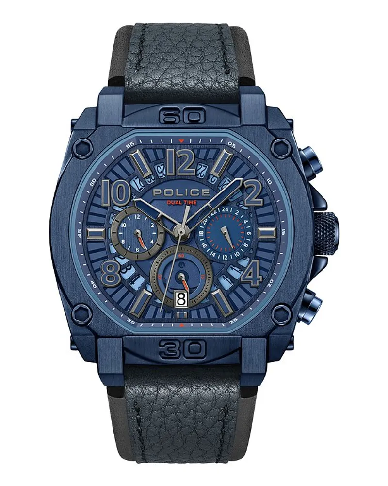 Police Herrenuhr NORWOOD Blau